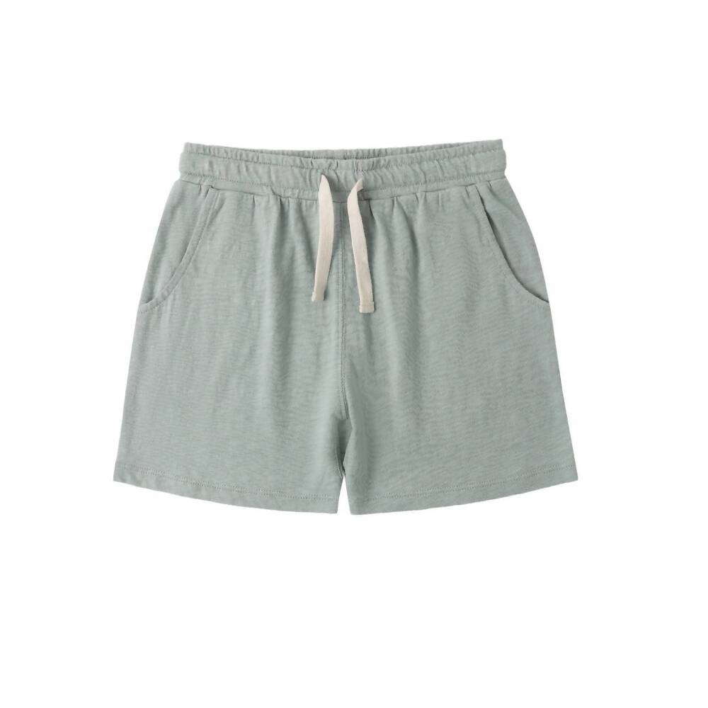NEW RYLEE + CRU boy's sam short in sea green